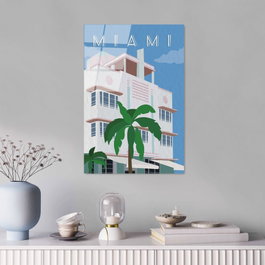 Wallity Cuadro Decorativo de Vidrio Templado Multicolor 30 x 45 cm